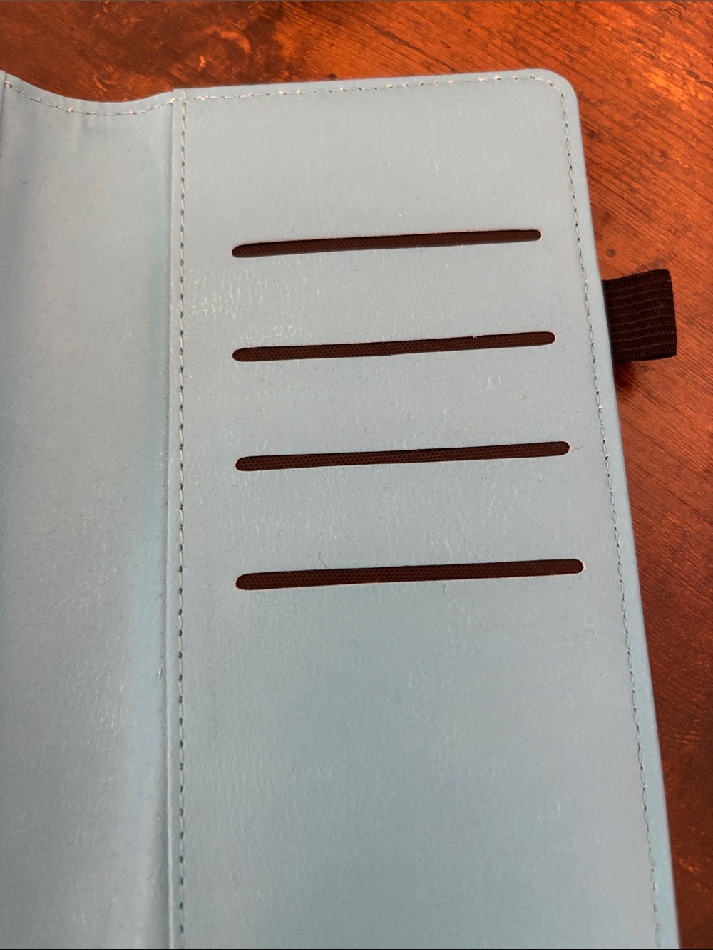 White blossom wallet/checkbook holder - Picture 6 of 11